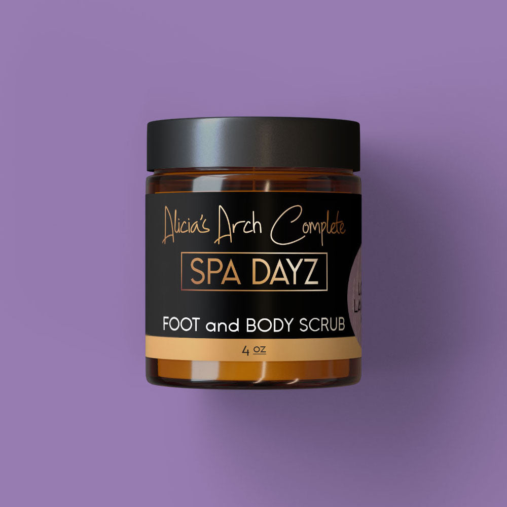 Foot and Body Scrub: Lovely Lavender - Shimmering