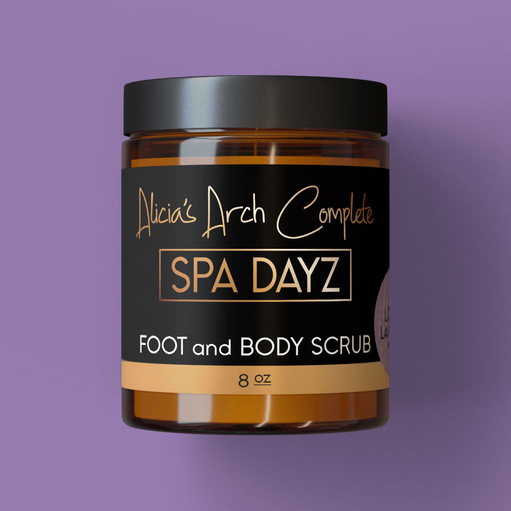 Foot and Body Scrub: Lovely Lavender - Shimmering